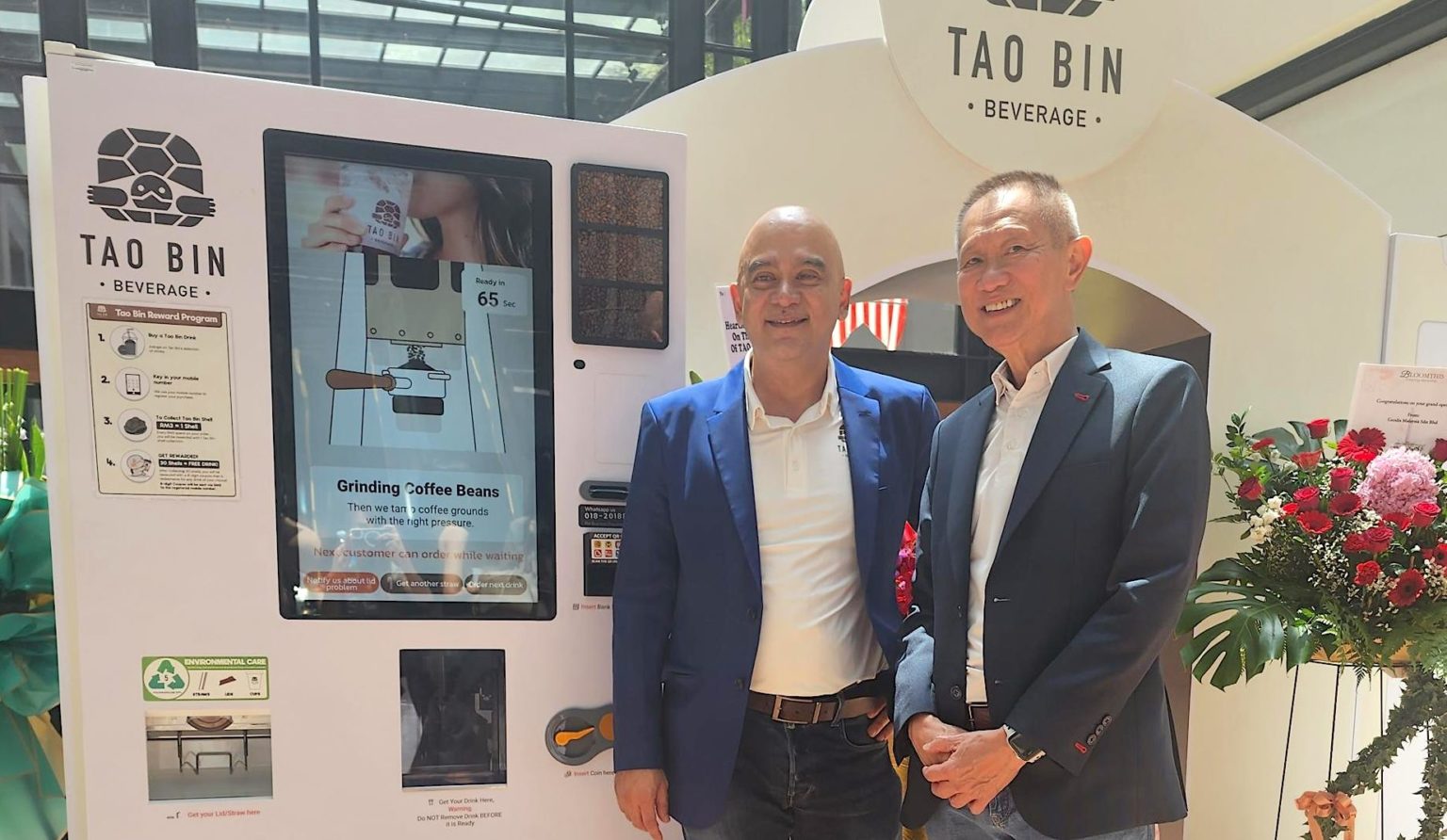 Moti Uttam, Chief Technology and Operations Officer of Tao Bin Malaysia (left) with Johnson Fung, CEO of Tao Bin Malaysia